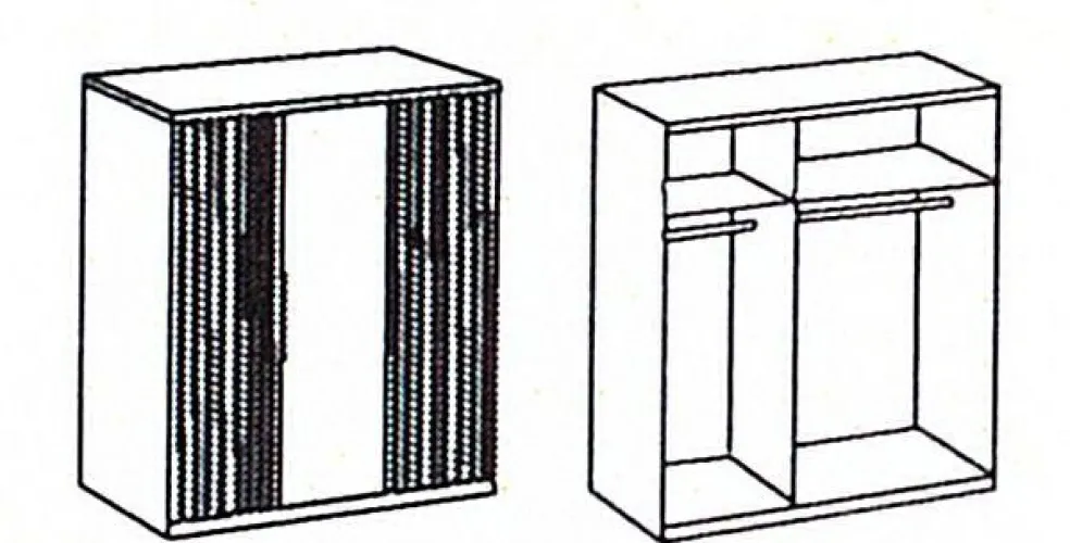 Armoire à portes battantes ANDORRA