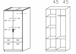 Armoire à portes battantes ED EXTRA