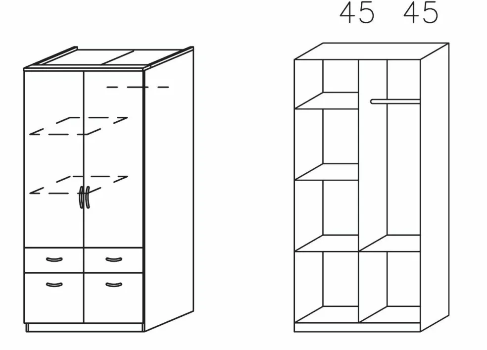 Armoire à portes battantes ED EXTRA