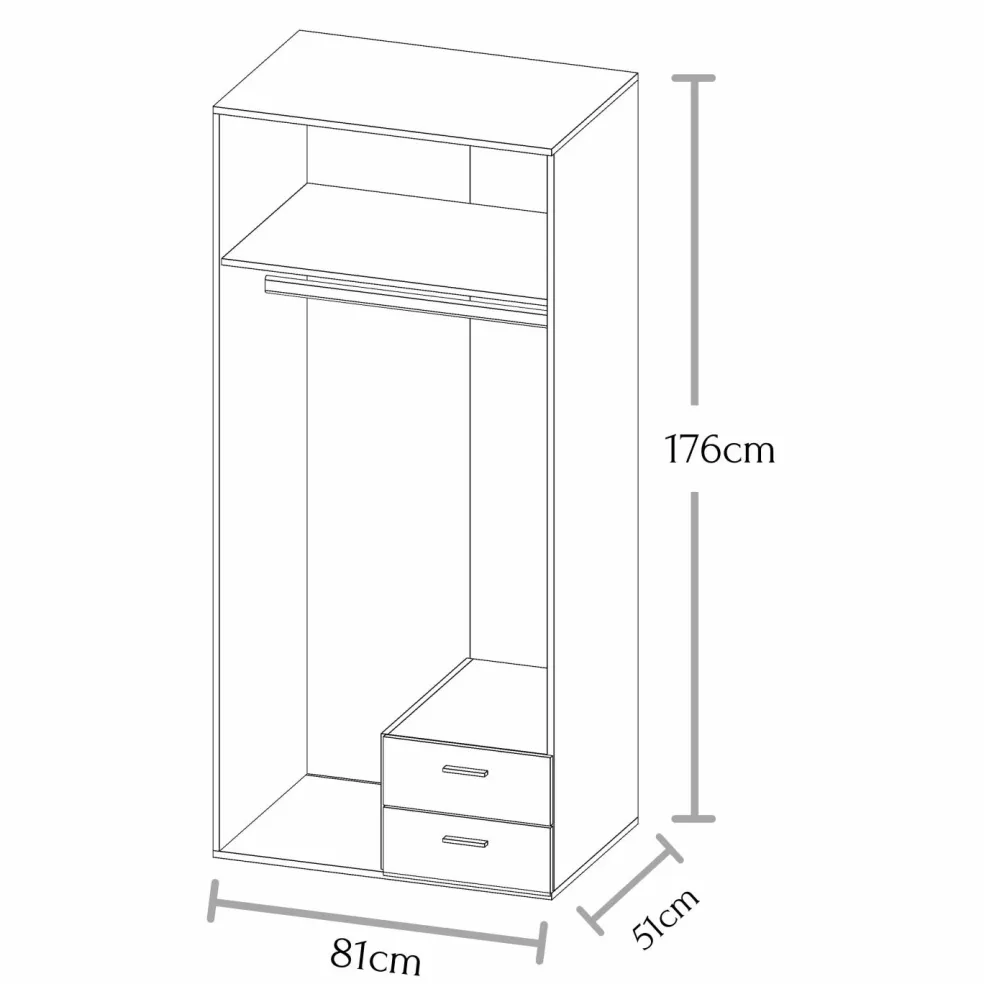 Armoire à portes battantes BASE 2