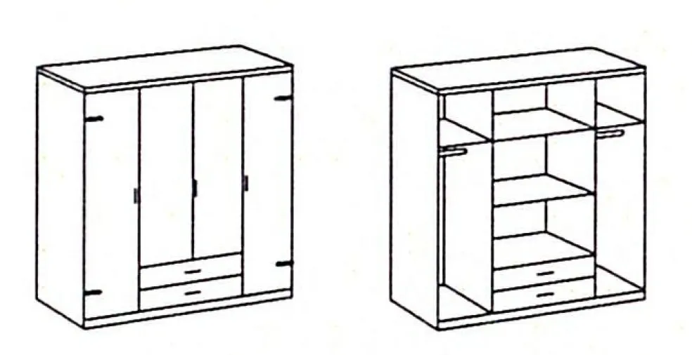 Armoire à portes battantes CORK