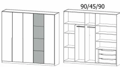 Armoire à portes battantes  BELLEZZA