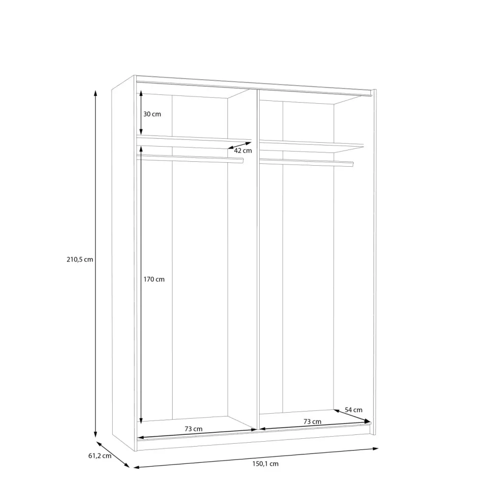 Armoire à portes battantes SCHACH&MATT