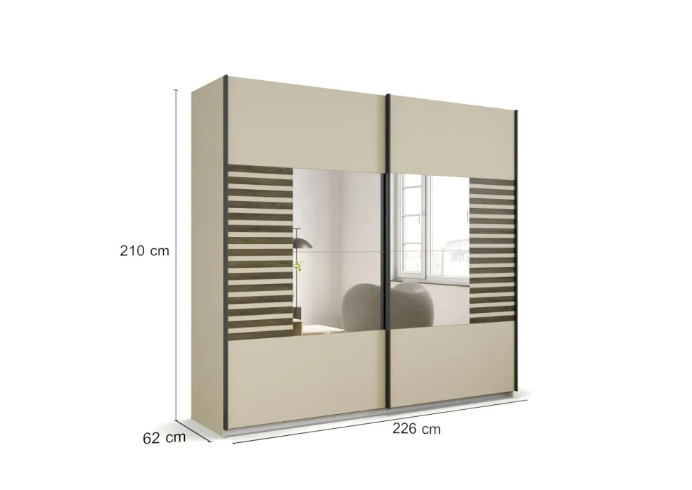 Armoire à portes coulissantes LISSABON