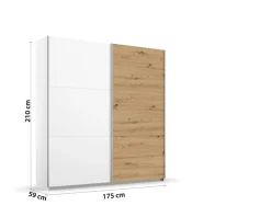 Armoire à portes coulissantes AURELIO