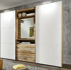 Armoire à portes coulissantes avec miroir pivotant intégré MAGIC