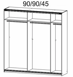 Armoire à portes coulissantes QUADRA