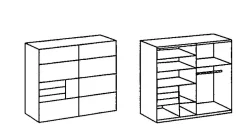 Armoire à portes coulissantes MAR DEL PLATA