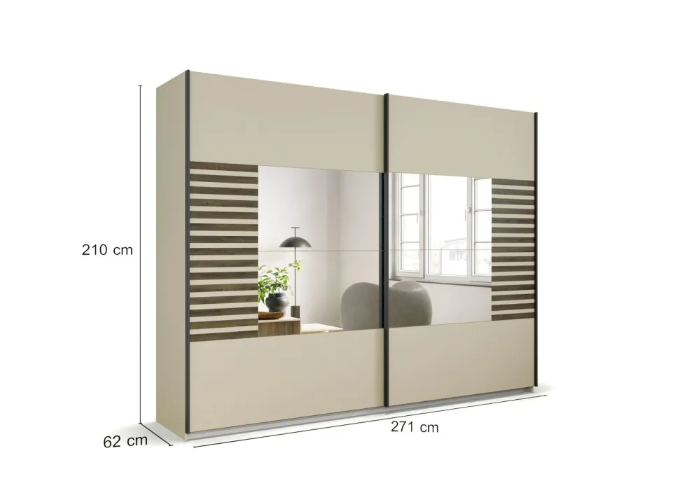 Armoire à portes coulissantes LISSABON