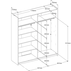 Armoire à portes coulissantes SWING 4