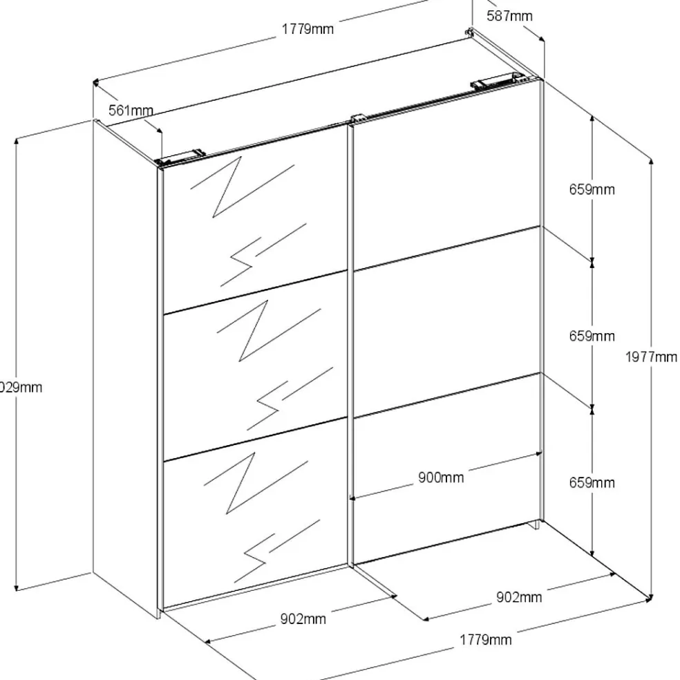 Armoire à portes coulissantes SWING 4