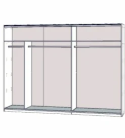 Armoire à portes coulissantes  270 cm WINNER PLUS