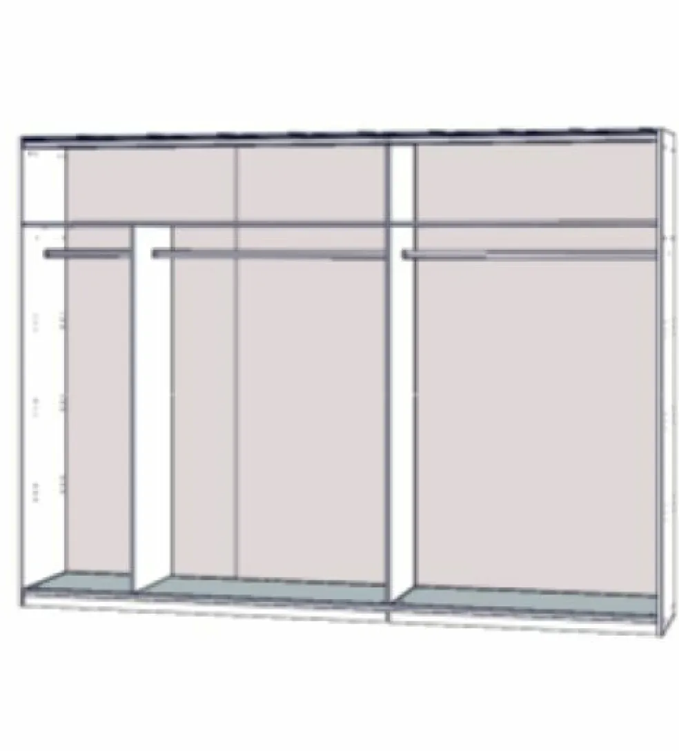 Armoire à portes coulissantes 270 cm WINNER PLUS