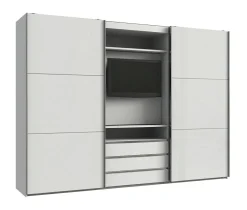 Armoire à portes coulissantes avec support TV intégré MAGIC GLAS