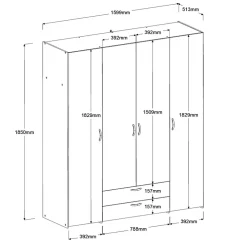 Armoire à vêtements BOSTON 11