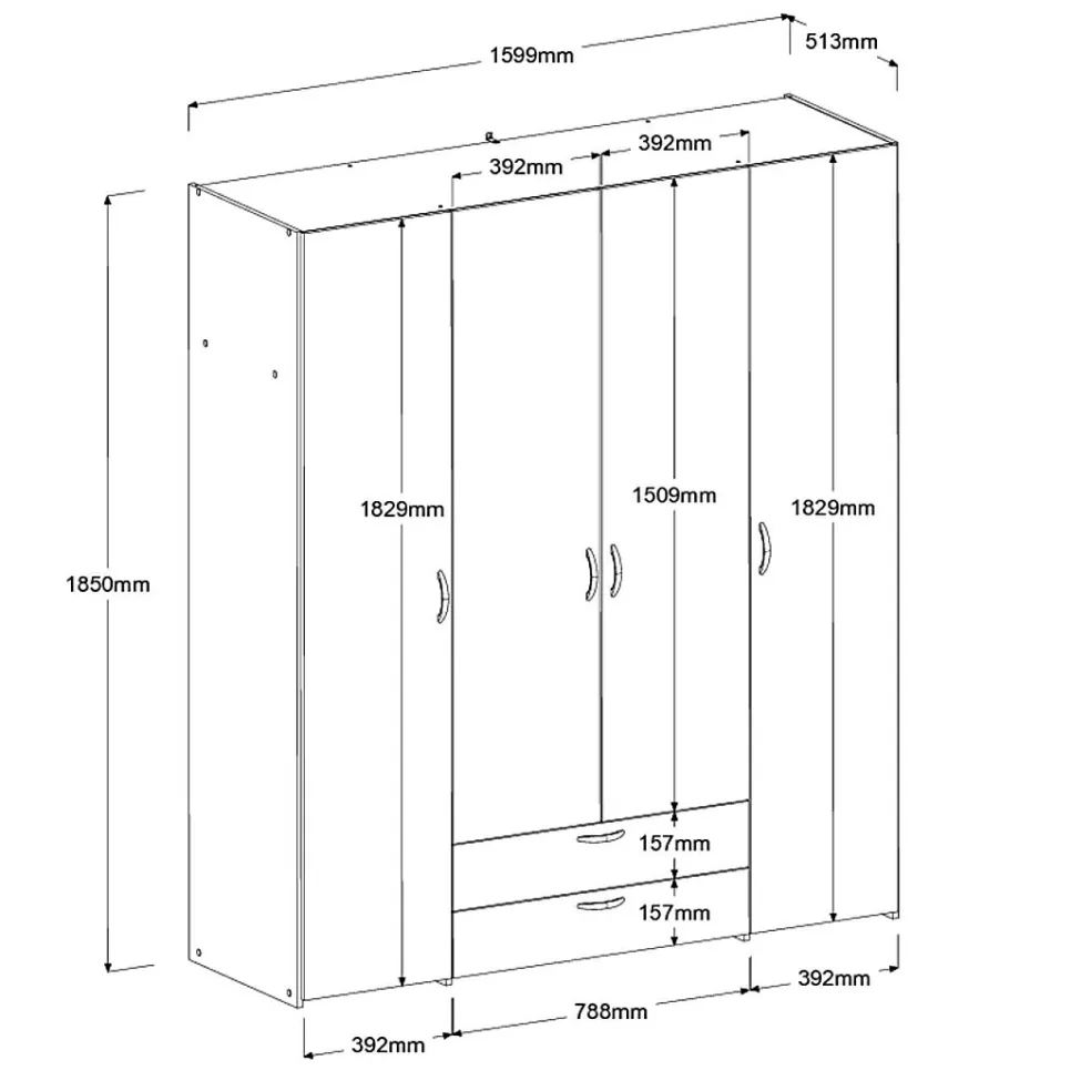 Armoire à vêtements BOSTON 11