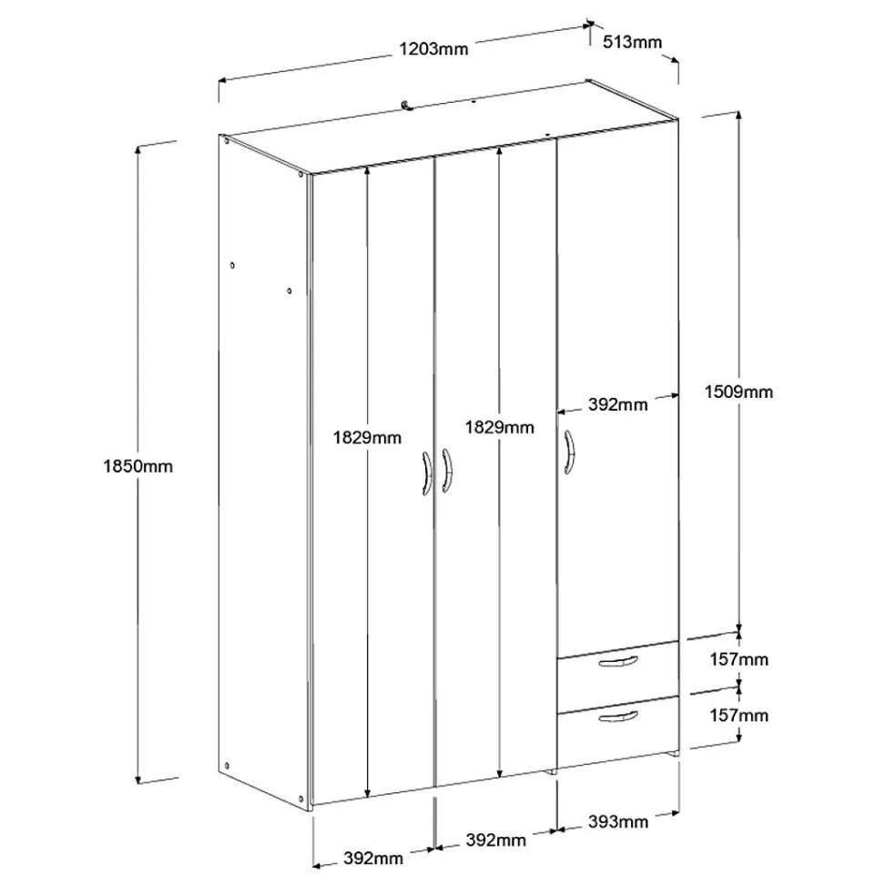 Armoire à vêtements BOSTON 12