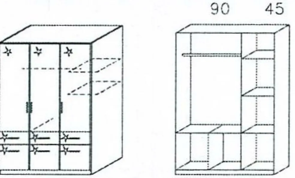 Armoire à vêtements CELLE