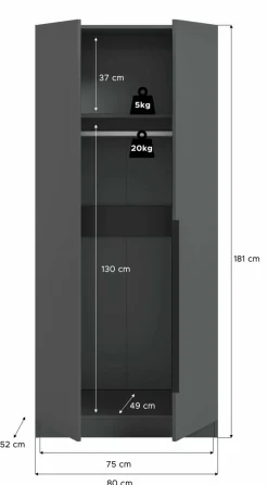 Armoire à vêtements KOPENHAGEN