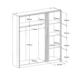 Armoire à vêtements MIAMI 1