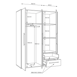 Armoire à vêtements MOKKARIS