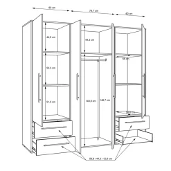 Armoire à vêtements VALGA