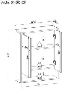 Armoire de toilette BIRMINGHAM