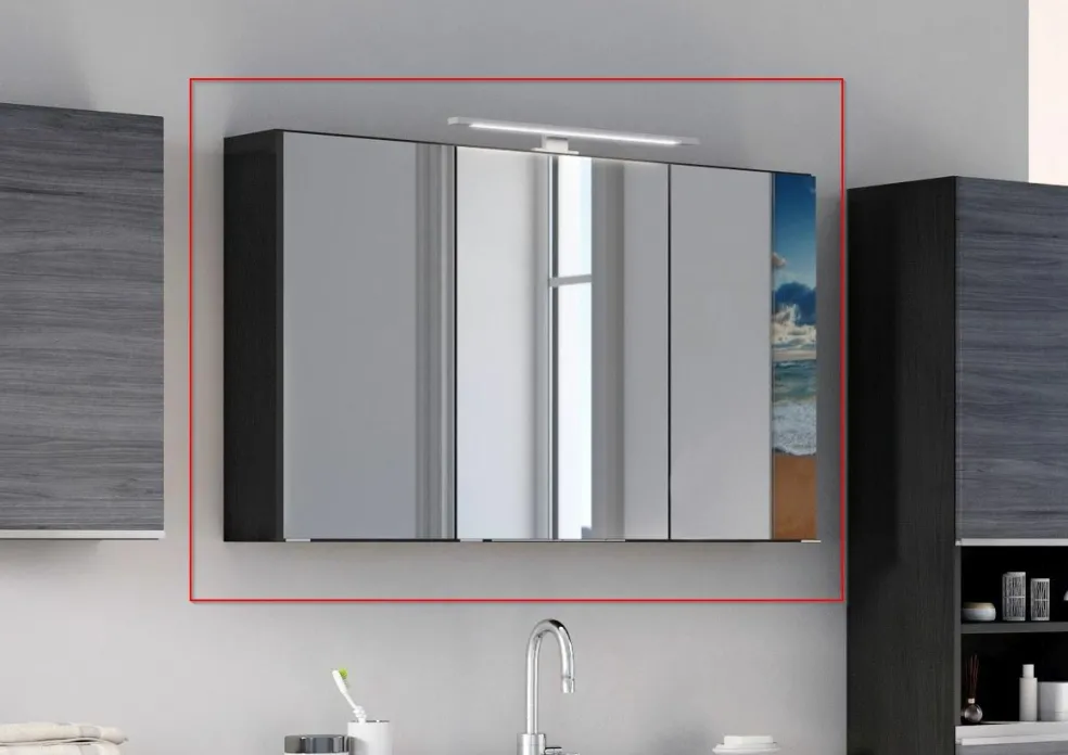 Armoire de toilette 3D 100 cm AREZZO