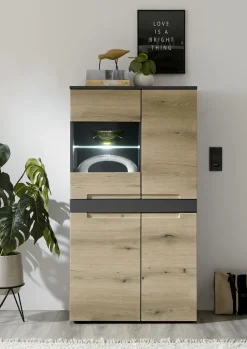 Bahut haut vitrine CORK