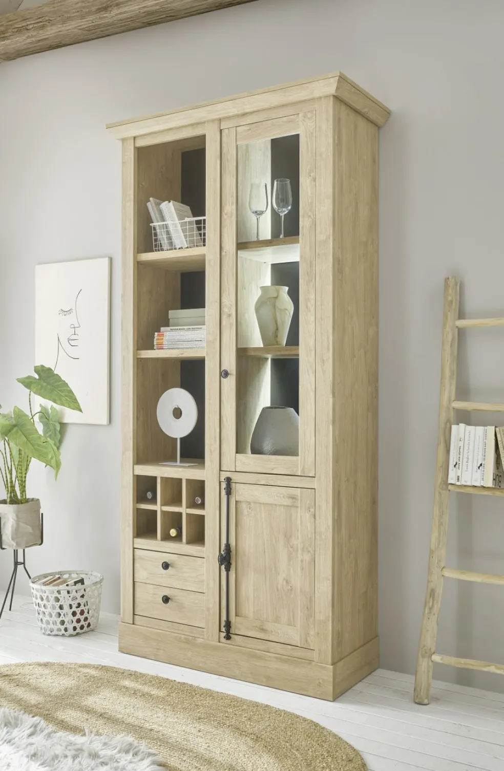 Bahut haut vitrine CORNWALL 24