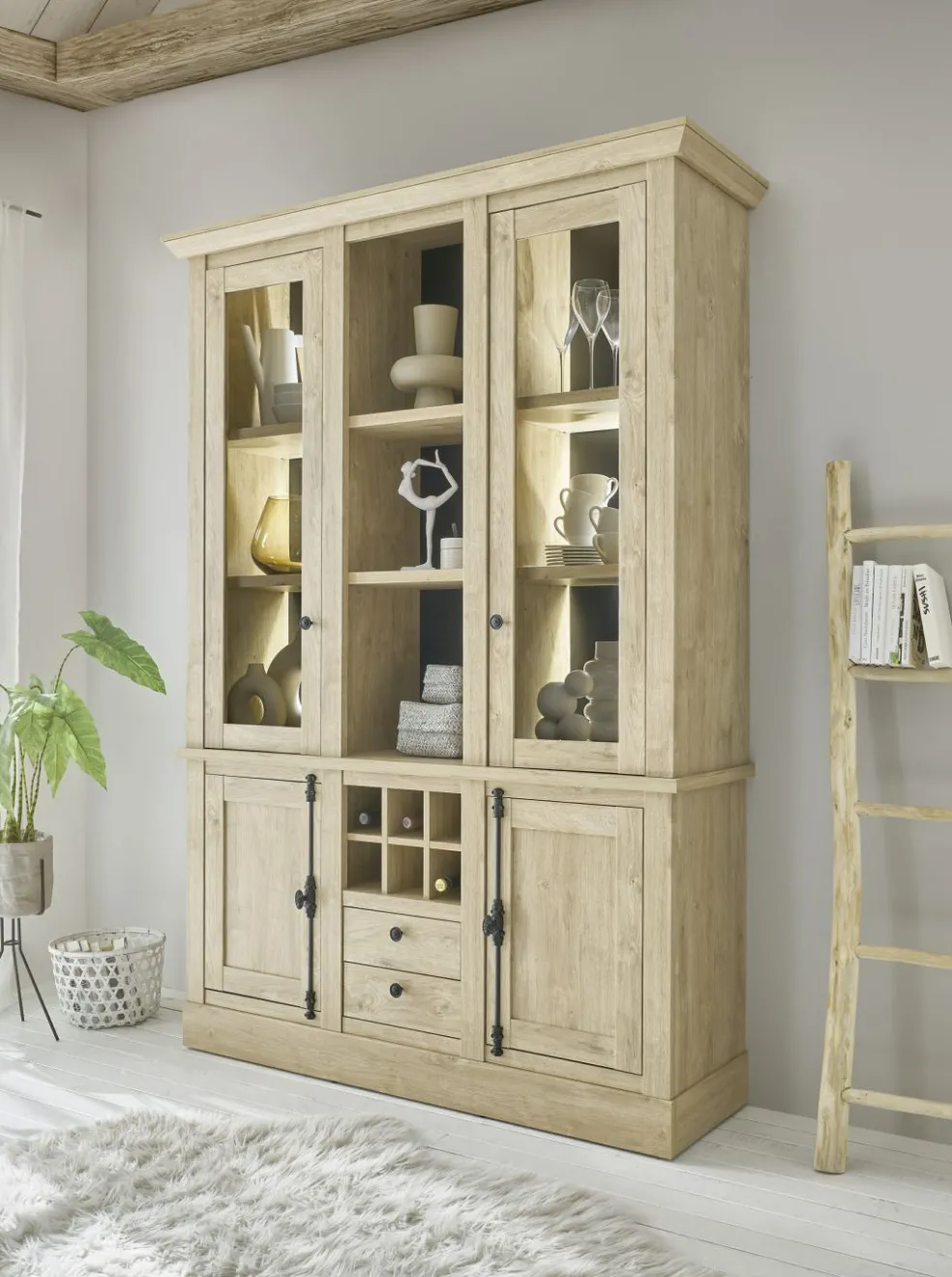 Bahut haut vitrine CORNWALL 57