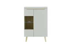 Bahut haut vitrine SVANTE