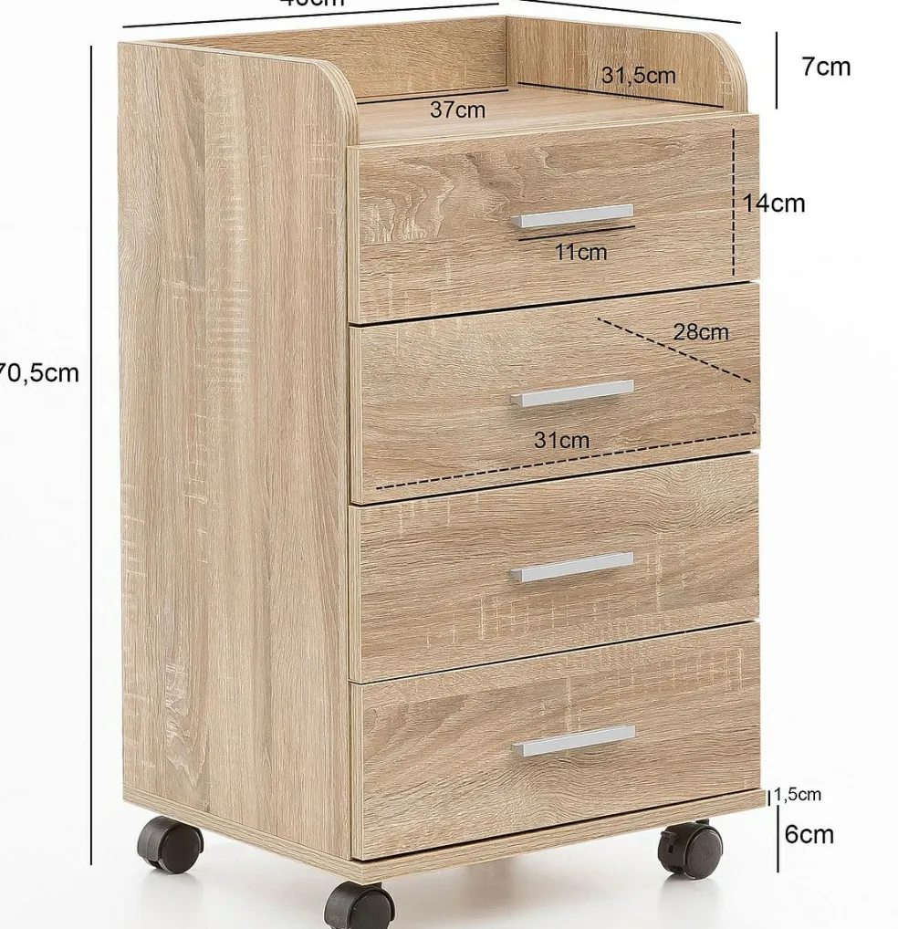 Caisson à roulettes SAN CLEMENTE