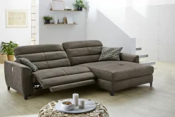 Canapé d'angle avec fonction relax DOUBLE-ONE