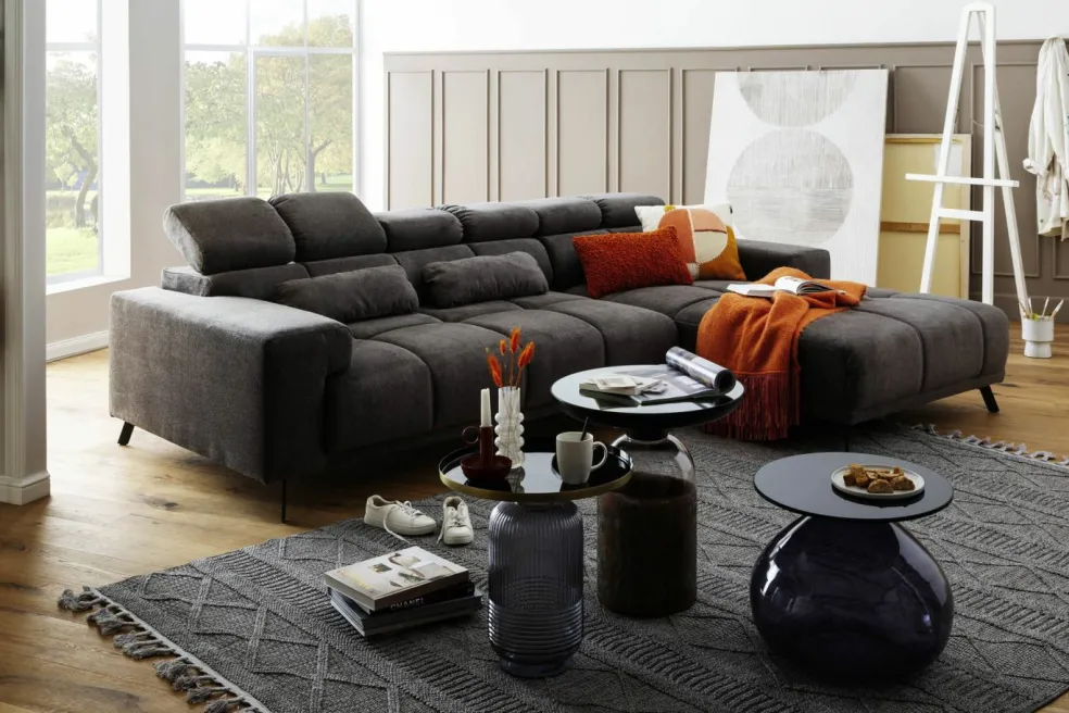 Canapé d'angle convertible avec fonction SPEED