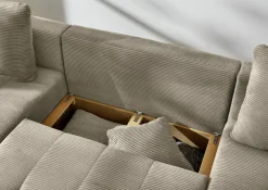 Canapé en U convertible ABBY