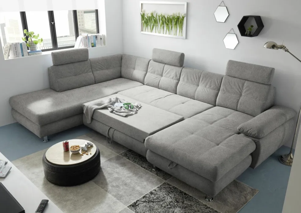 Canapé en U convertible ALBA