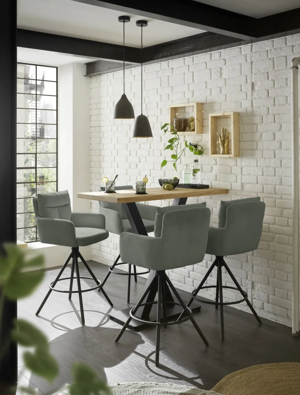 Chaise de bar pivotante PALERMO