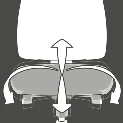 Chaise de bureau pivotante SITNESS CREATIVE 500