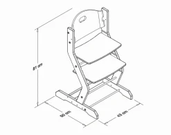 Chaise haute évolutive 100001/100003