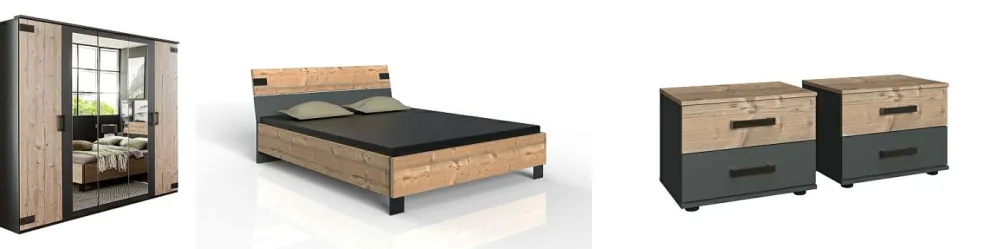 Chambre à coucher 4 éléments MALMÖ