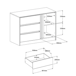 Chambre à coucher 2 éléments MIAMI 26