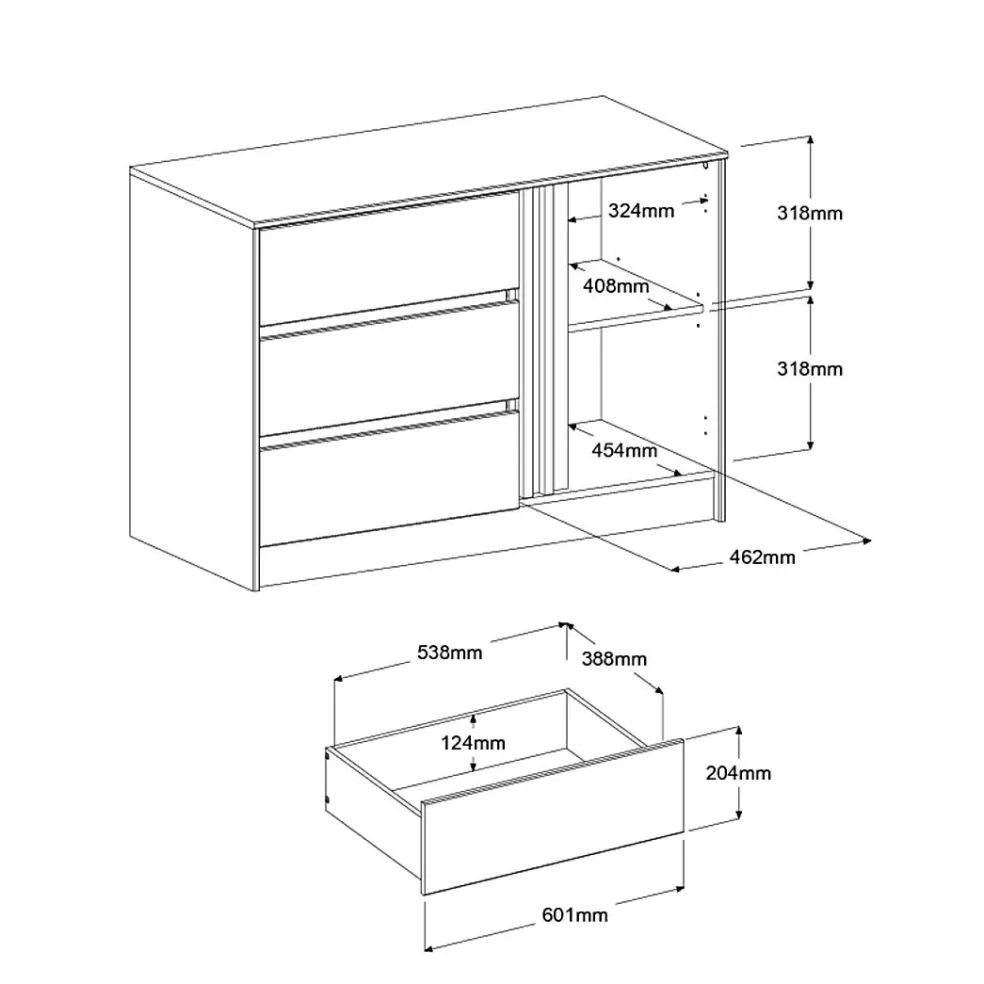 Chambre à coucher 2 éléments MIAMI 26