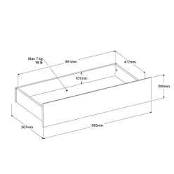 Chambre à coucher 2 éléments MIAMI 26