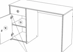 Chambre enfant 4 éléments SMOOZY 37a