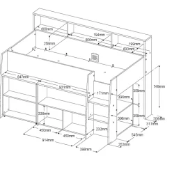 Chambre junior 2 éléments AUSTIN 11