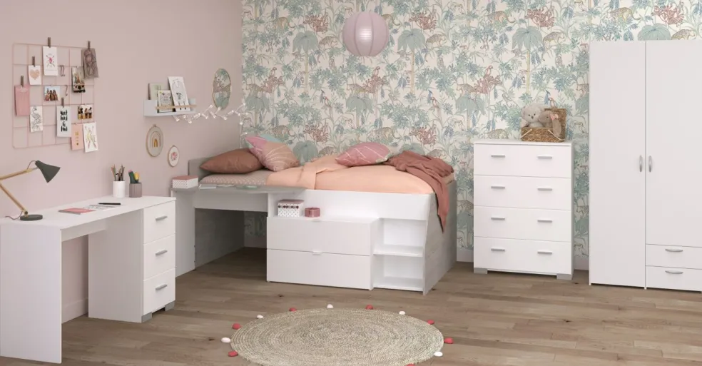 Chambre junior 4 éléments MILKY 11