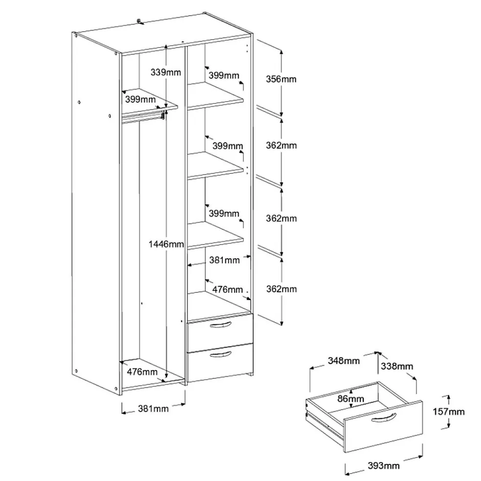 Chambre junior 3 éléments MILKY 13