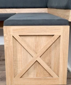 Coin repas avec banquette d'angle 4 éléments MADRANO