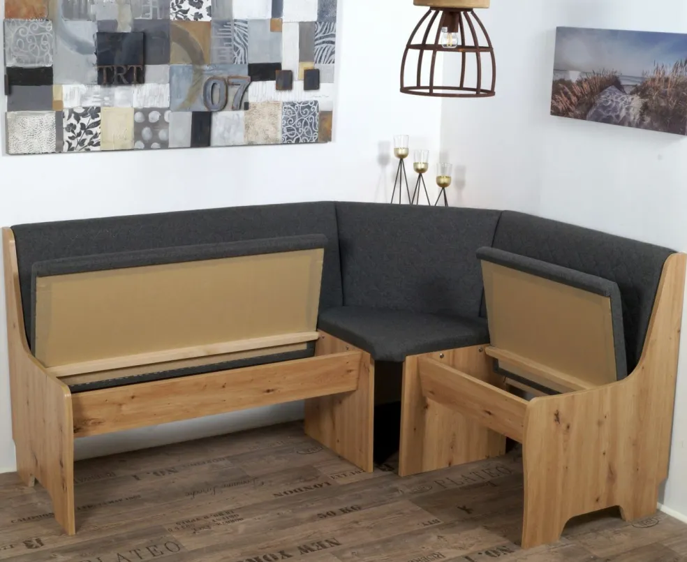 Coin repas avec banquette d'angle 4 éléments BREMEN